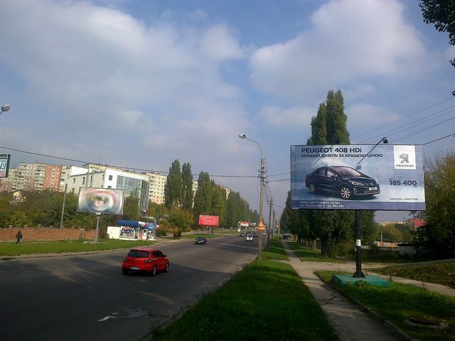 Щит 6x3,  Шухевича вул. - Крейдяна вул.(200 м. до АЗС "ОККО")