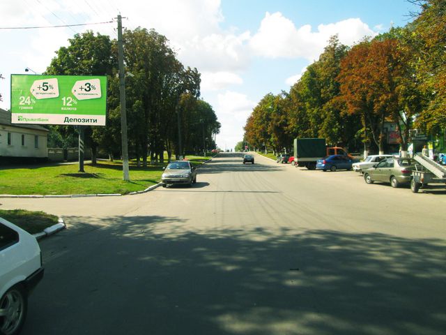 Щит 6x3,  Соборна ул.,49 (ресторан "Удай", "ПриватБанк")