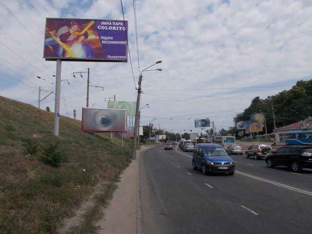 Щит 6x3,  Балківська вул. - Херсонський сквер (Пересипський міст)