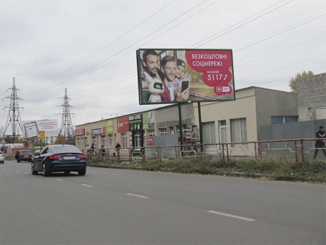 Щит 6x3,  Космонавта Попова вул., 15/18 (напроти) ( на Героїв України вул.)