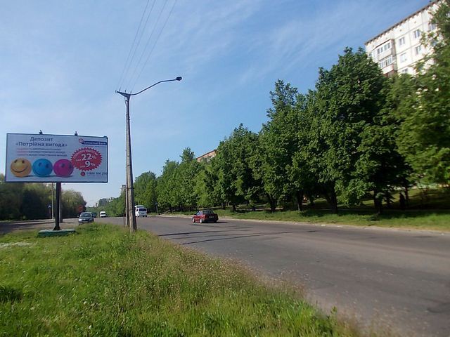 Щит 6x3,  Костромська вул., 1 до  вул.Київська в центр (500 м. "Сильпо", "Фокстрот","Арена")