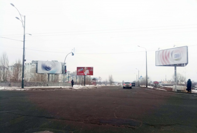 Щит 6x3,  Бальзака О. вул. - Драйзера Т. вул.  100м. від  Сильпо до  Скаймоллу