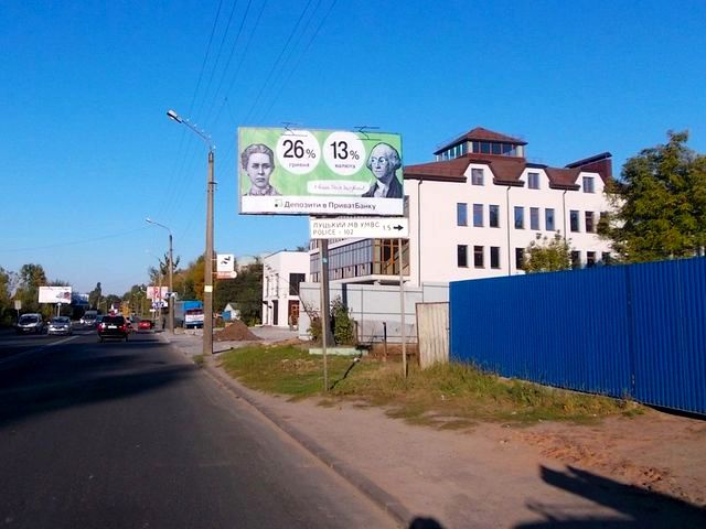 Щит 6x3,  Набережна вул. - Сільска вул.