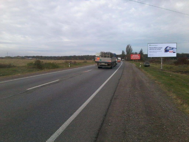Щит 6x3,  Траса Львів - Київ (об'їзна Львова), 500 м. до повороту на с. Гамалїївка
