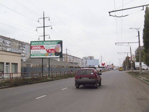 Щит 6x3,  Космонавта Попова вул., 15/18 (напроти) ( на Ю. Кваленка вул.)