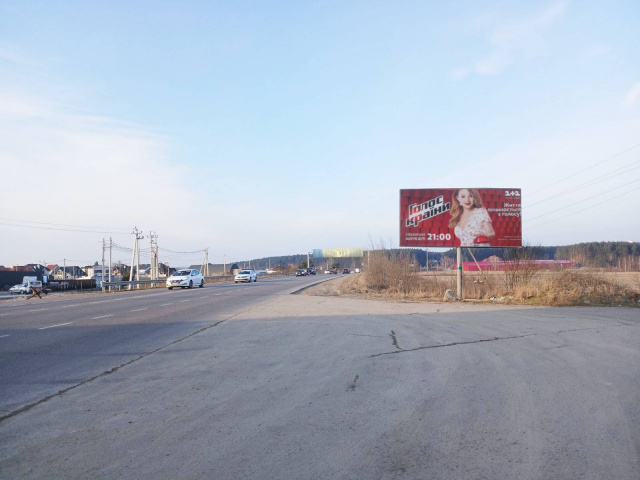 Щит 6x3,  Кільцева дорога Львова, с. Рудно, на Краківець