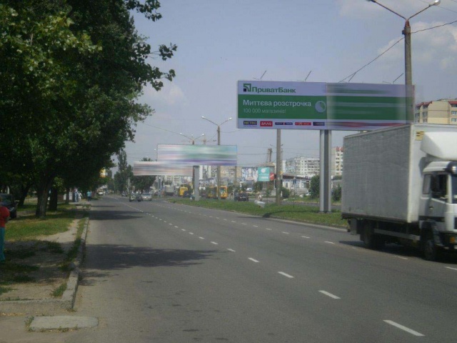 Щит 6x3,  Палія, 25 вул.,- Марсельская вул. (з центра, лівий)