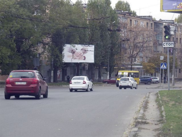 Щит 6x3,  Училищний пров., 10- Олефіренка вул.