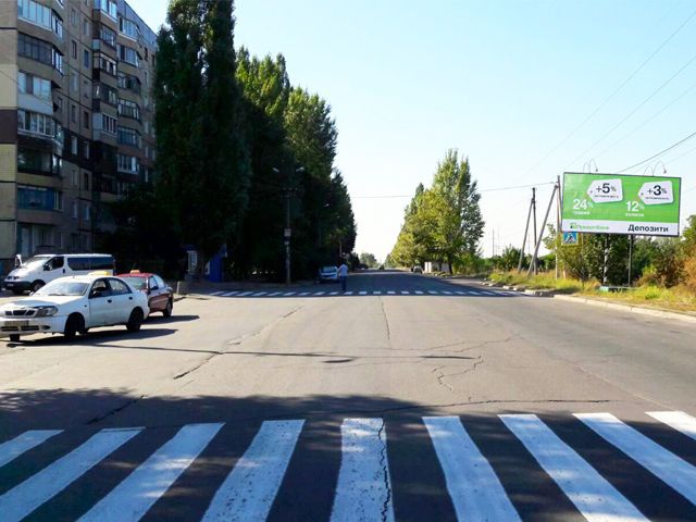Щит 6x3,  Водоп'янова вул., 5, (ресторан "Абсолют"), до  мкр. Східний-1
