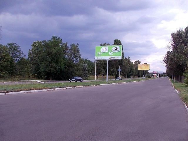Щит 6x3,  Елизаветовская трасса ( разделитель в районе съезда на мост р. Днепр) №1