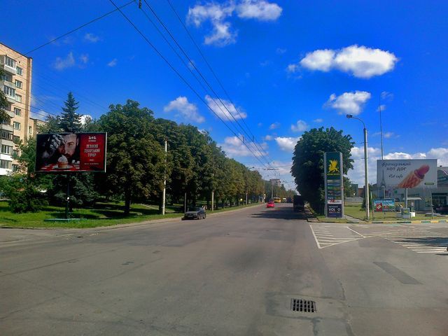 Щит 6x3,  Гагаріна вул., 70 (напроти АЗС "ОККО", "Novus")