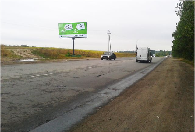 Щит 6x3,  Західна Окружна вул.,  - Миру  пр-т., (вйїзд зміста ( 500 м.до АЗС "WOG")