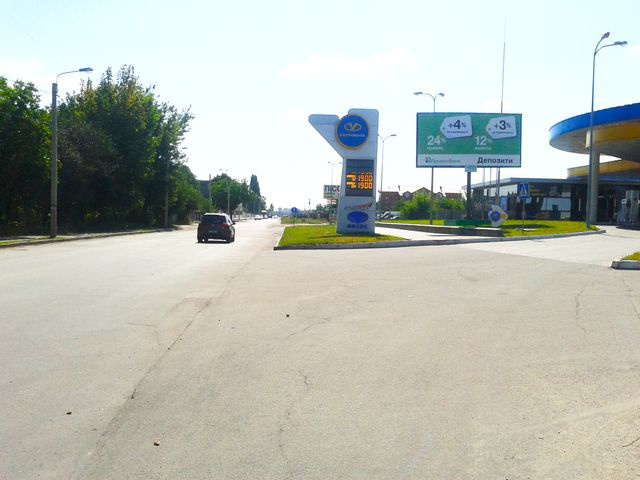 Щит 6x3,  Пілотська вул., 12, АЗС "Укрнафта" (ТЦ "7 континет")