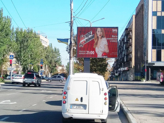 Беклайт 3x4,  Соборний пр.,  Героїв пл. ("Укртелеком", "Укрпошта","Приватбанк","Ощадбанк","Укрсиббанк")