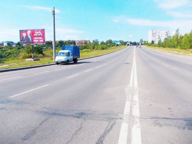 Щит 6x3,  20-річчя  Перемоги  (за  мостом  на вул. Герасима Кондратьєва, (от АЗС "ANP" и АЗС "Аміс")