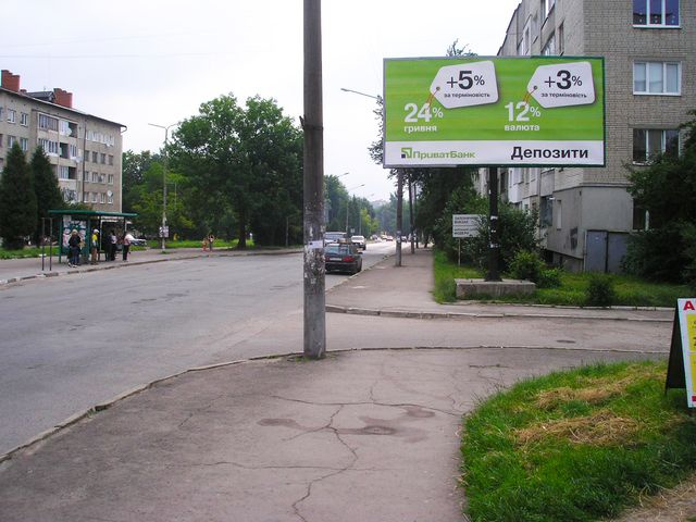 Щит 6x3,  Грушевського вул., 68 (напроти супермаркету "Ромашка")