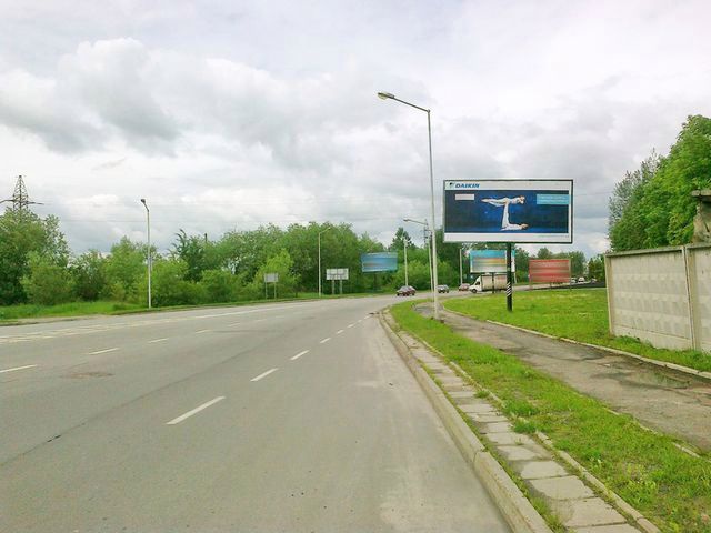 Щит 6x3,  Луганська вул., з'їзд з путепроводу до Стрийської  вул. - завод "Полярон"