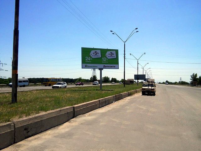 Щит 6x3,  Мост через  Днепр (разделитель в центр)