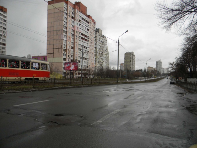 Щит 6x3,  Автозаводська вул., 61 - 800 м. до Полярная вул.