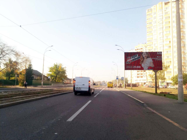 Щит 6x3,  Алма-Атинська вул., 43/57 до Дарницької  пл.