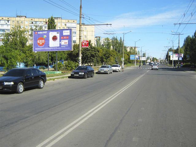 Щит 6x3,  мкр. 7-й  Зарічний, Соколовская вул., 7 (ринок, "АТБ"), до Електрозаводської вул.