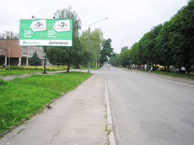 Щит 6x3,  Грушевського вул.,170 (перед "Ощадбанком")В центр
