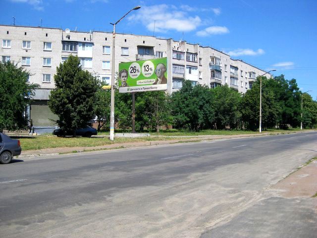 Щит 6x3,  Гагаріна вул.,16 (виїзд з міста на Житомир)