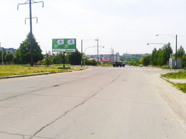 Щит 6x3,  Бандери С. вул. - Мирного П. вул., (напроти Магазин "Еліткераміка",ТЦ "Планета Меблів",продуктовий ринок)