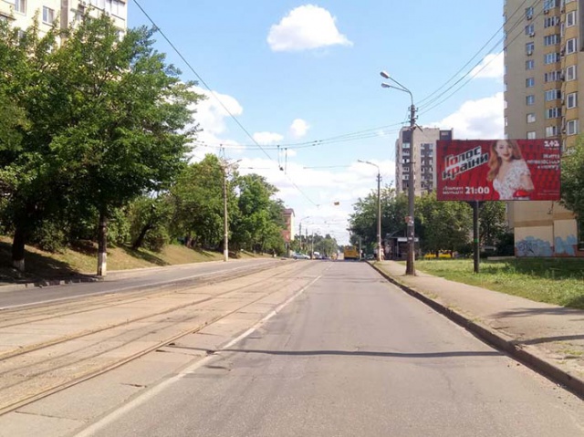 Щит 6x3,  Славгородська вул., 4 - 100 м. до Тростянецької вул.