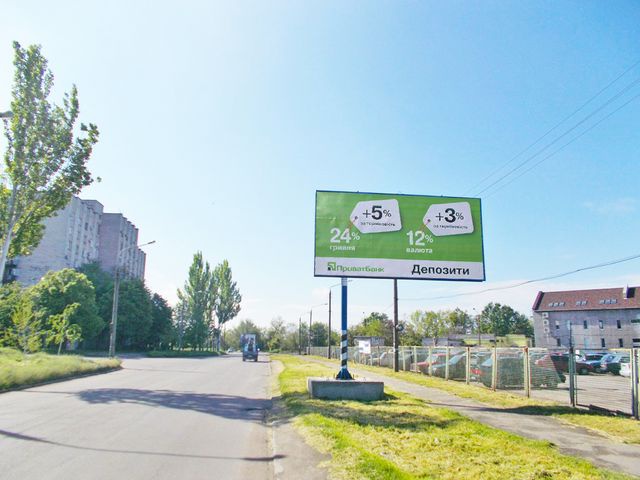 Щит 6x3,  Сергіенка вул., - Ентузиастів вул.,  (Біля Паркінгау" Запорож Oil Групп" )